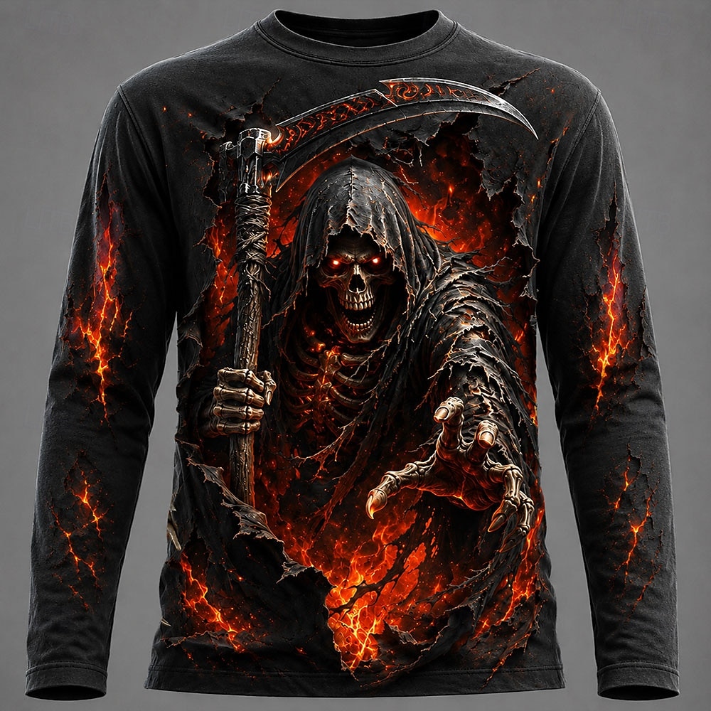Electronic Gift - Camiseta Masculina de Manga Longa com