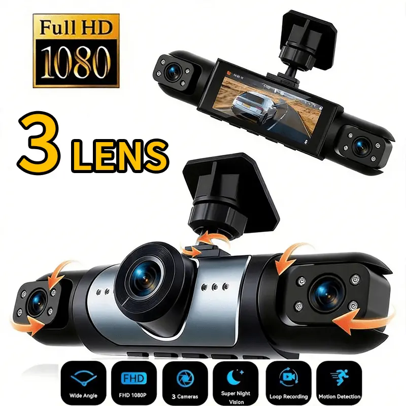 Panoramic Dash Cam 360 - 360 ° Câmera de painel panorâmica