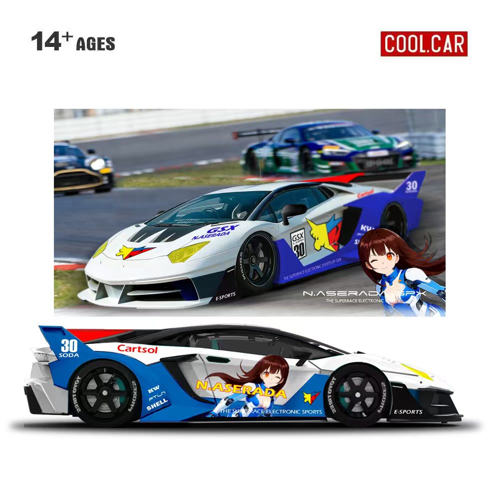 Electronic Gift - Carro de Coleção 1:64 GTEVO Superrace: