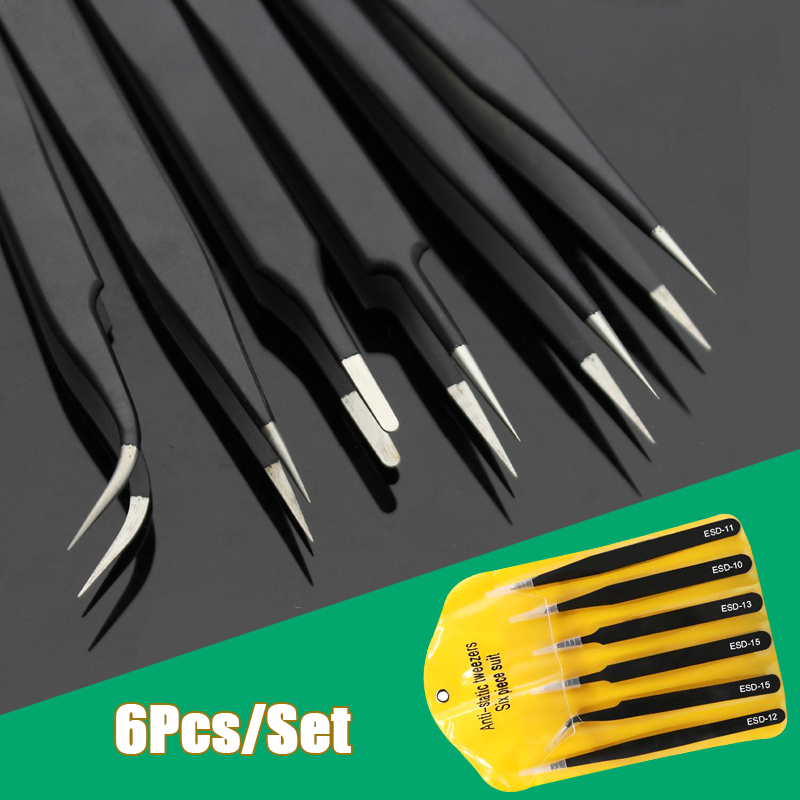 Electronics Stuff - Conjunto de pinças longas de precisão,