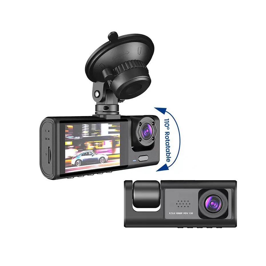 2.0 Polegada carro dvr traço c - Panoramic Dash Cam 360 avaliação e preço