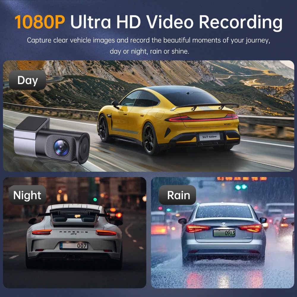 Câmera Mini Dash Cam 1080P Ult - Panoramic Dash Cam 360 avaliação e preço
