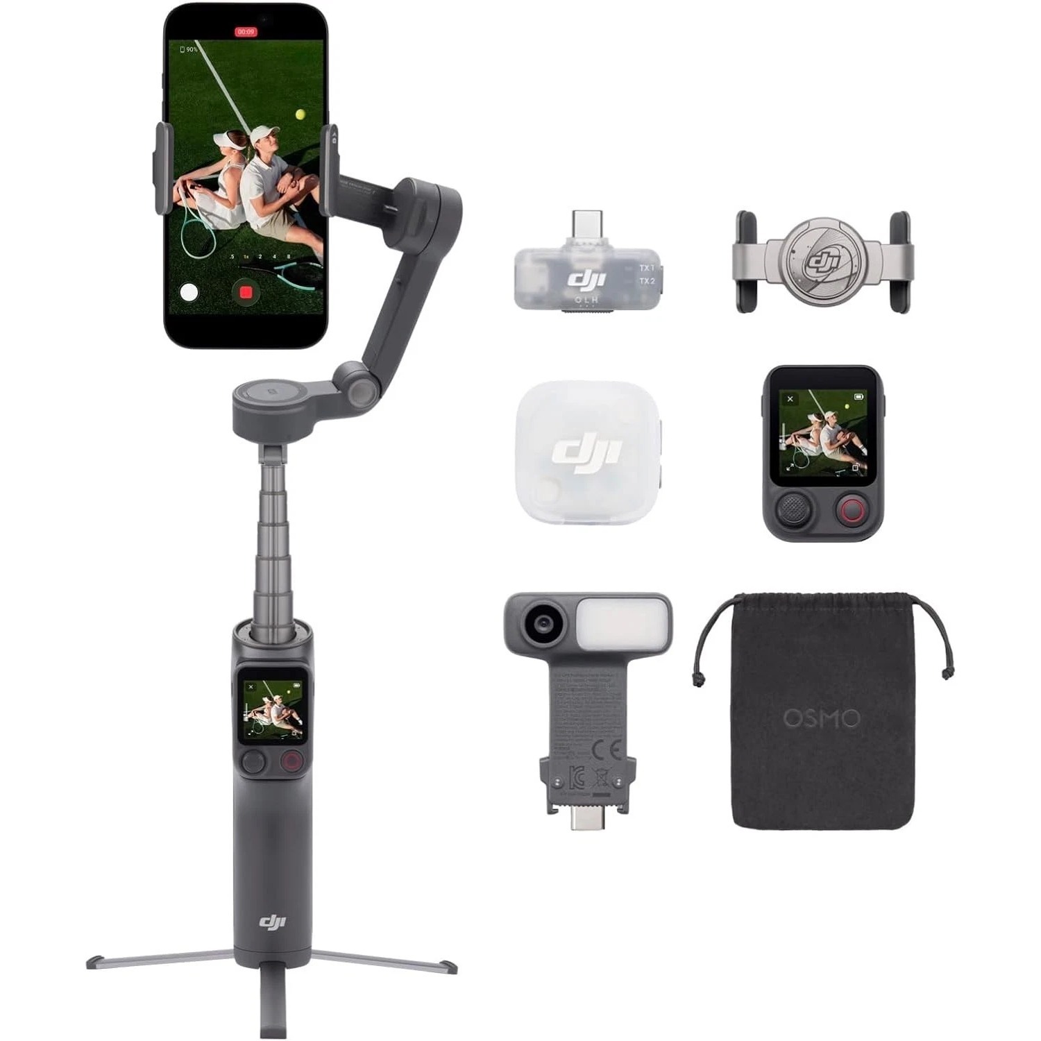 DJI Osmo Mobile 8P Creator Com - Auto Tracking Tripod avaliação e preço