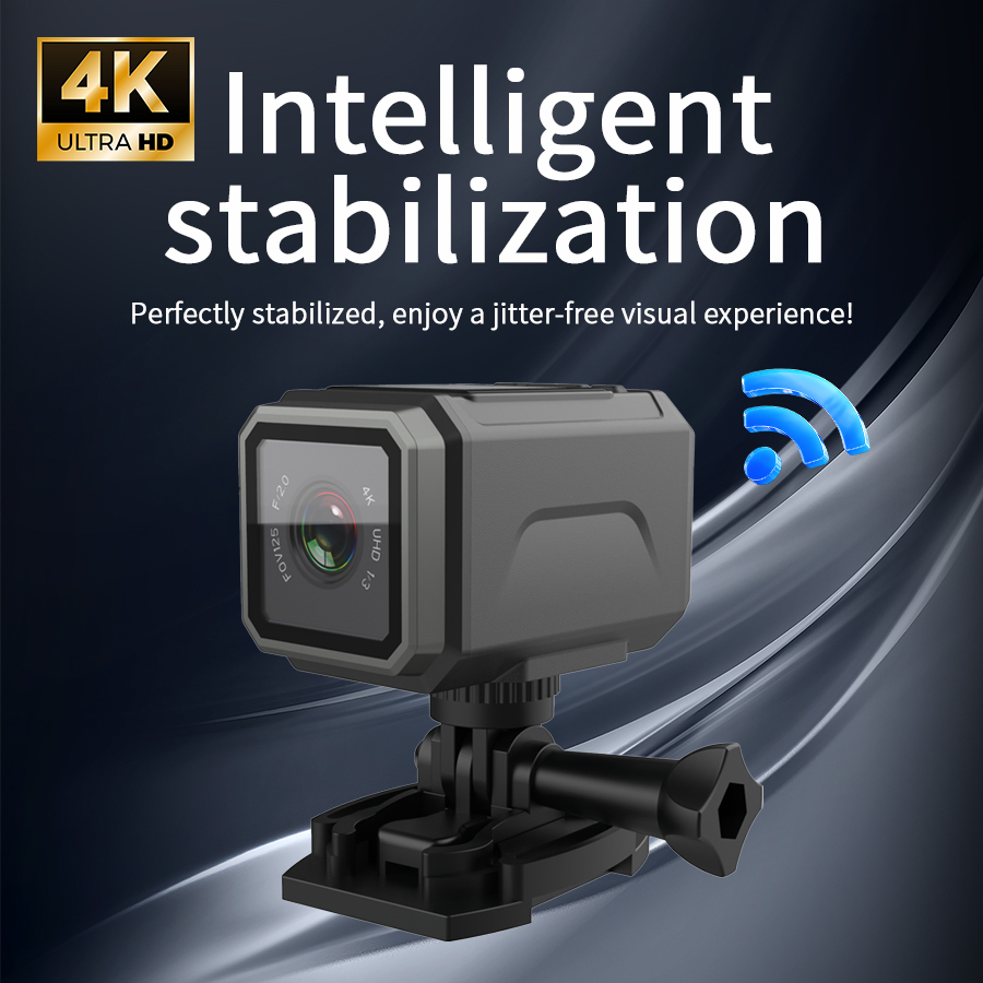 Câmera de ação 4K EIS 125 °    - Action Camera 4K avaliação e preço
